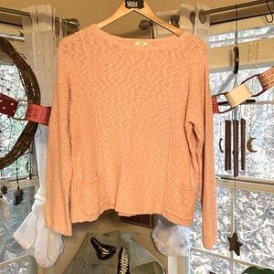 80s style pink sweater